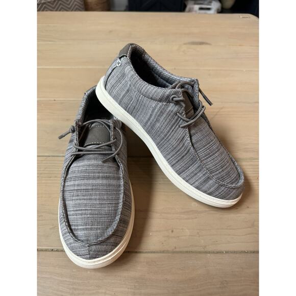 Nordstrom Rack Shoes Boys Size 2 Bevan Casual Lace-Up Sneaker kids Light Grey - Picture 1 of 7